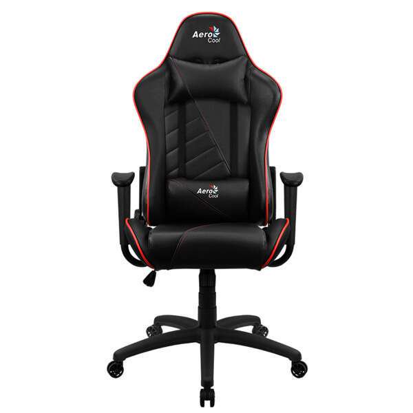 Игровое кресло Aerocool AC110 AIR BR черно-красное