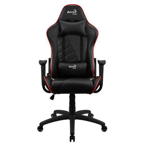 Игровое кресло Aerocool AC110 AIR BR черно-красное