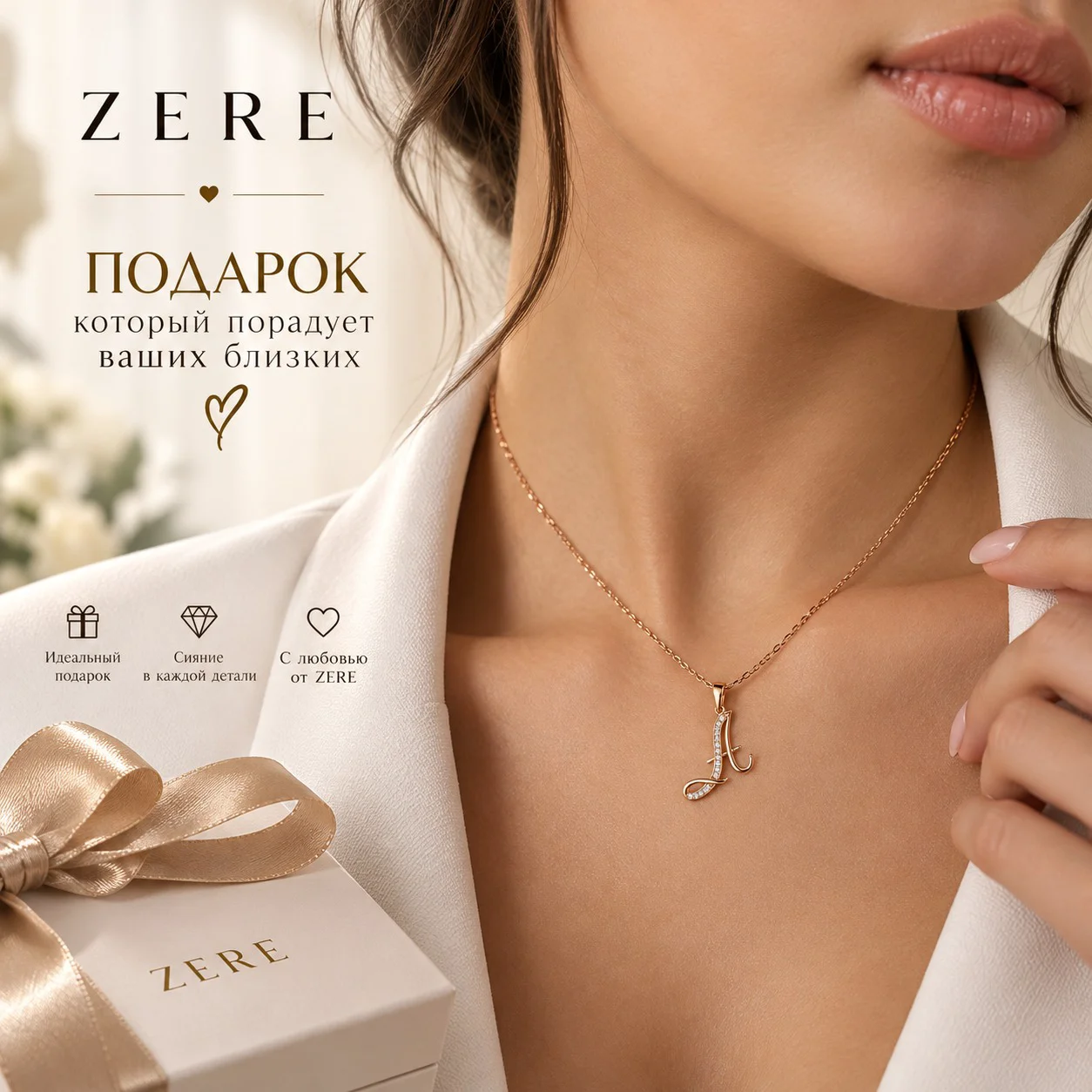 Комплект Zere ZR13092611 красное золото 2.8г 45см купить,210000