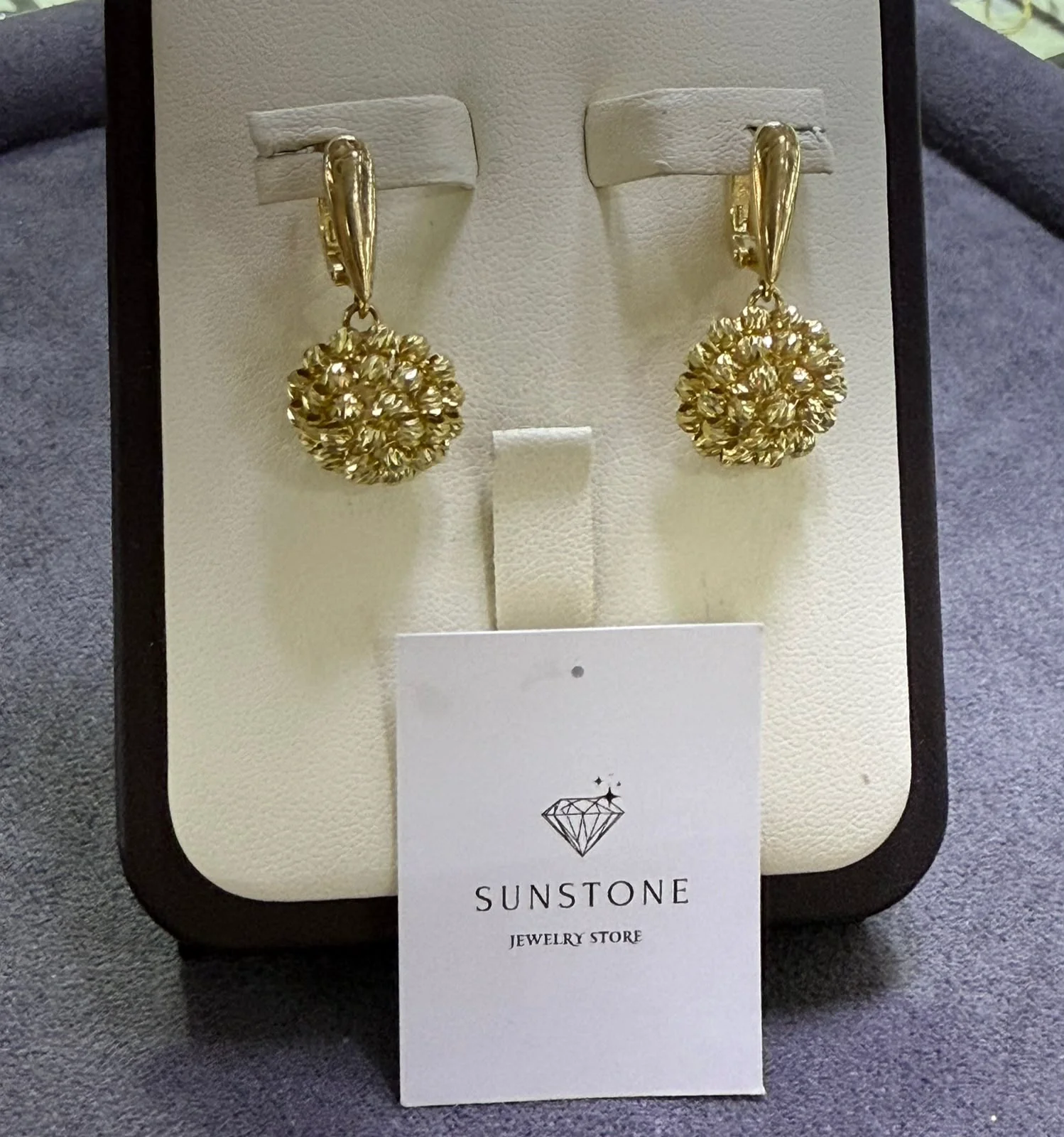 Серьги Sunstone S908 5.4гр золото 585 купить,380000