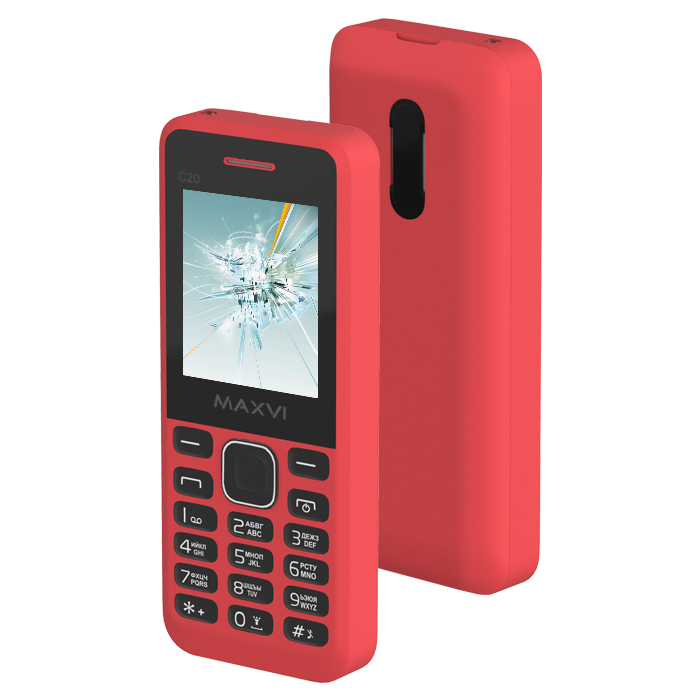 Мобильный телефон Maxvi C20 красный купить,NaN