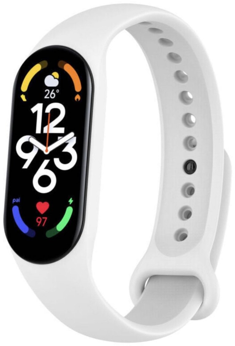 Ремешок для Xiaomi Mi Band 7, Mi Band 8 белый