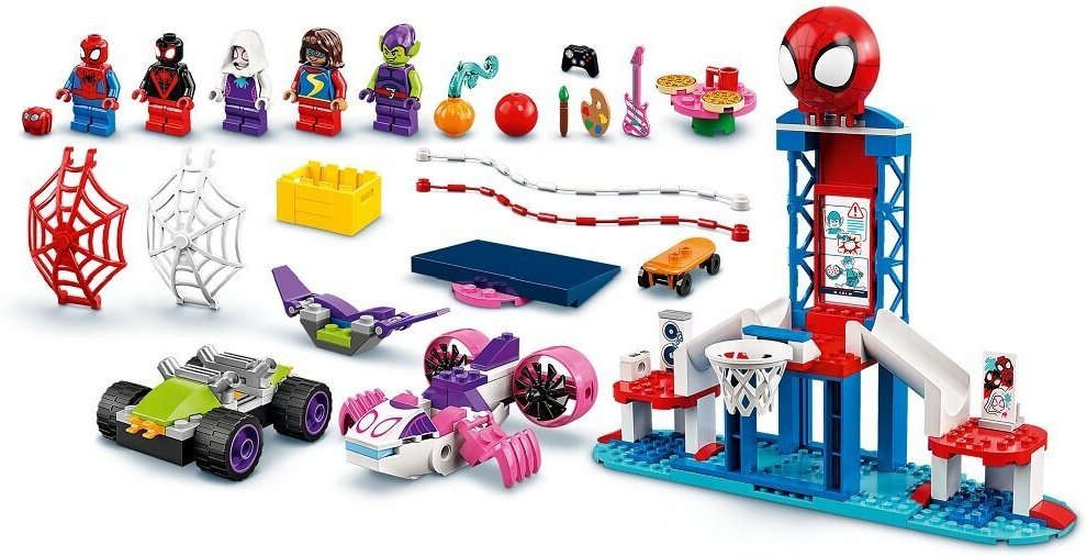 Конструктор Lego Spidey Вечеринка в штабе Человека-Паука 10784 155 предметов  купить,NaN