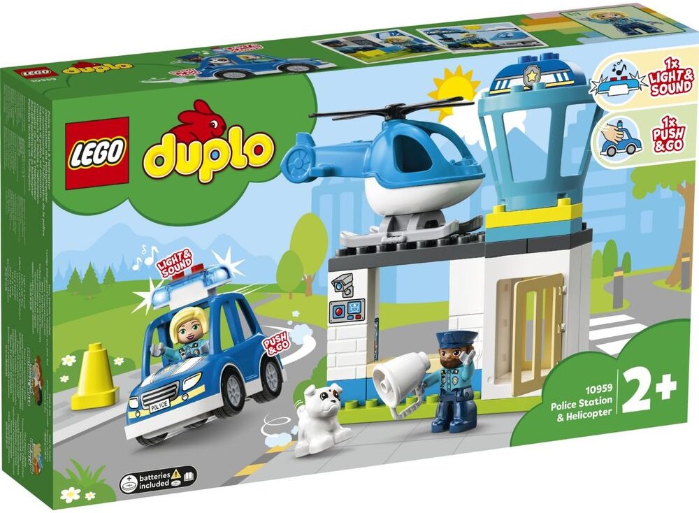 Конструктор Lego Duplo Полицейский участок и вертолёт 10959 40 деталей