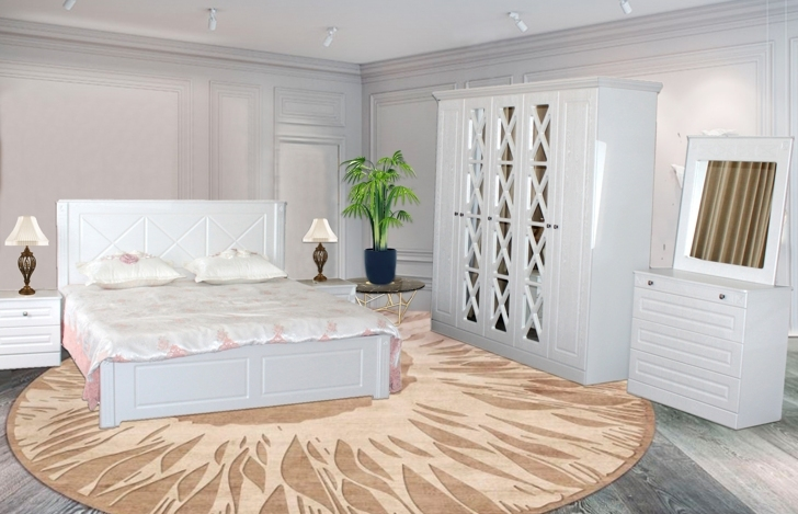 Спальный гарнитур Bella Mebel Camellia 5Д жемчуг купить,NaN