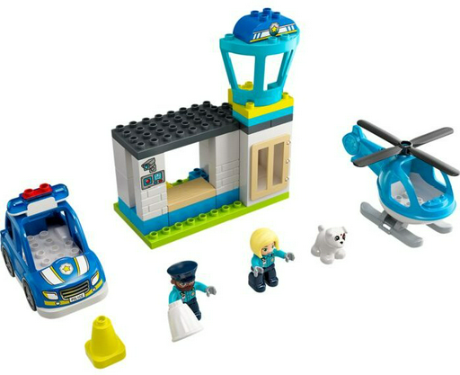 Конструктор Lego Duplo Полицейский участок и вертолёт 10959 40 деталей