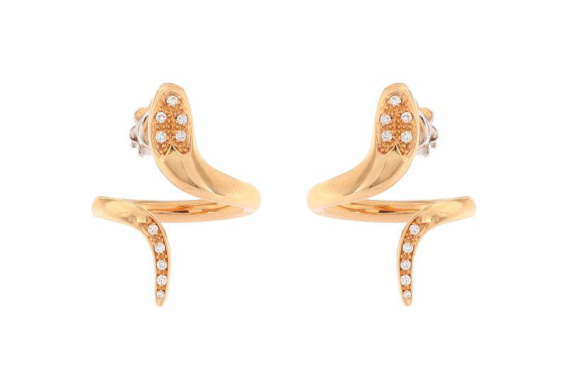 Серьги Damiani 13691 д 8,4гр 0,125ct. купить,NaN