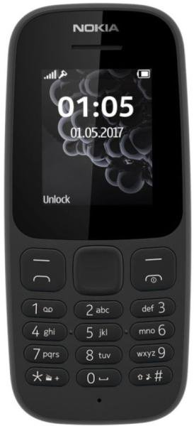 Мобильный телефон Nokia 105 черный
