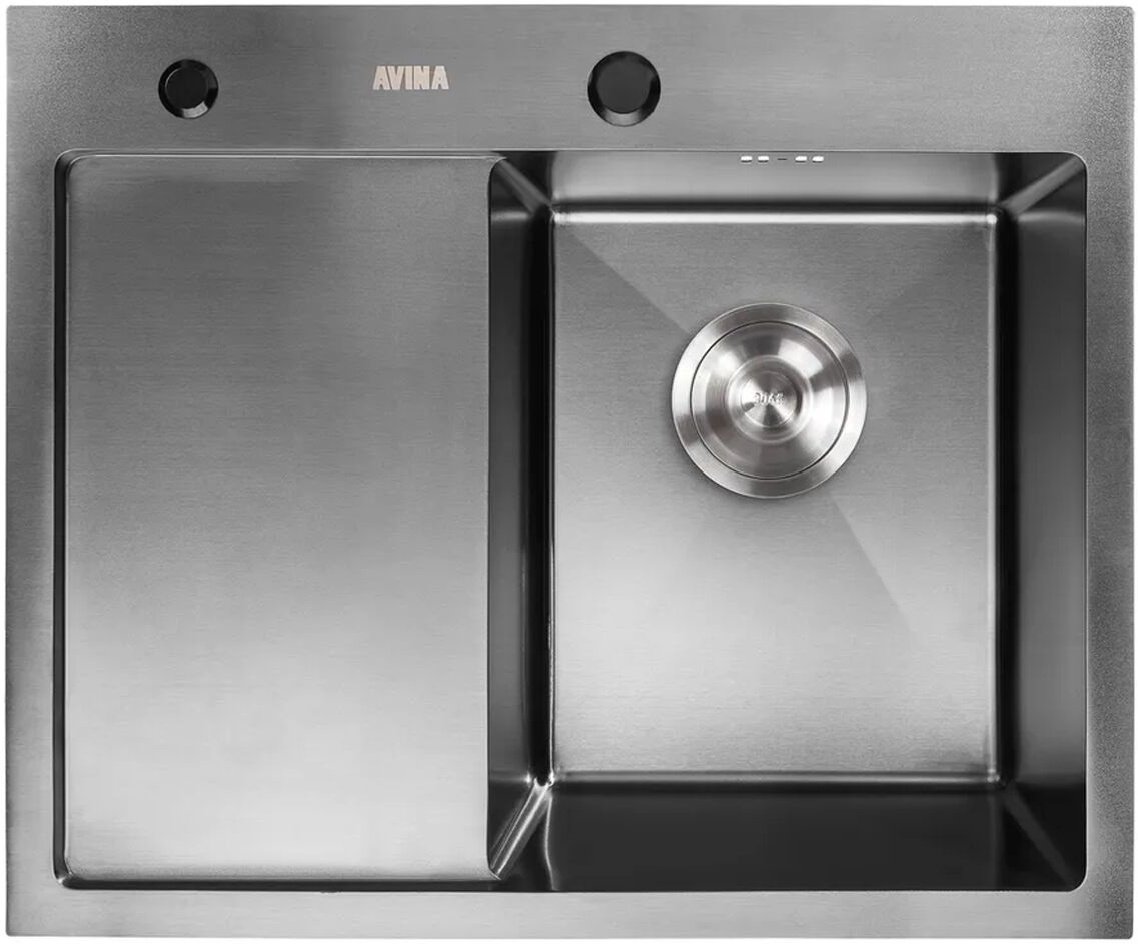 Кухонная мойка Avina HM 58х48 R черная
