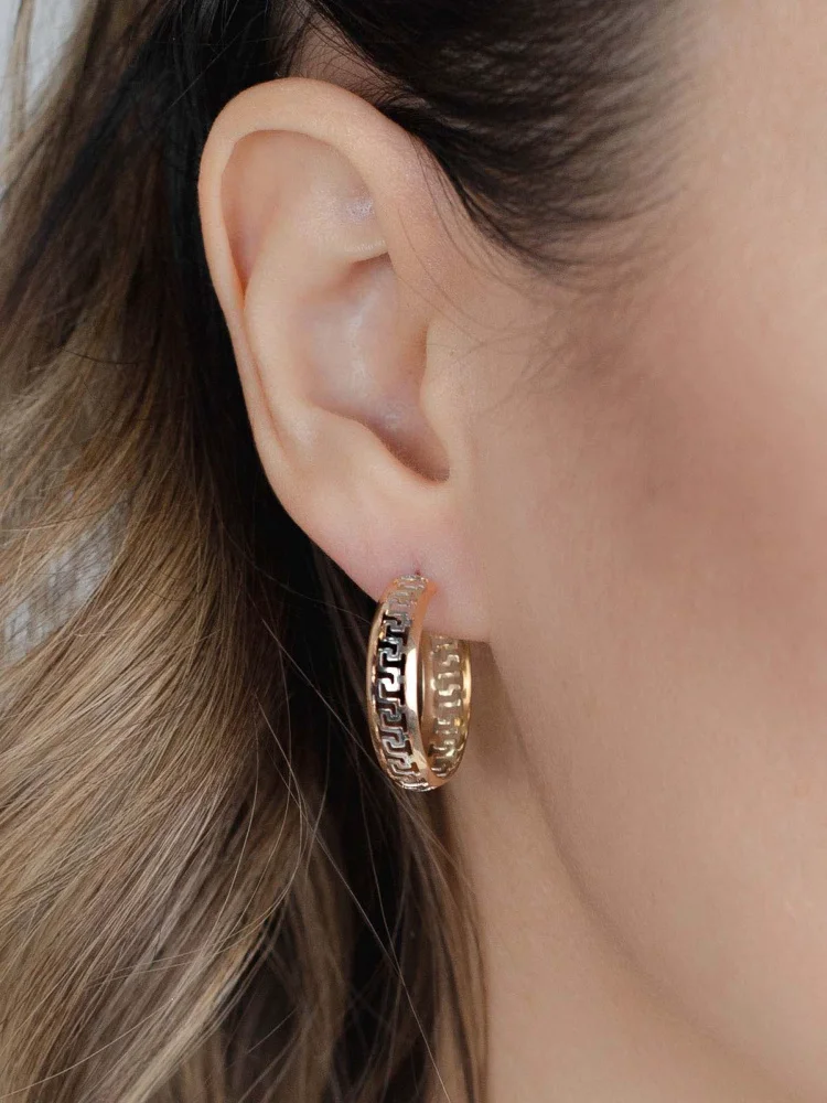 Серьги конго Атолл A20558 золото 2.75гр купить,175000