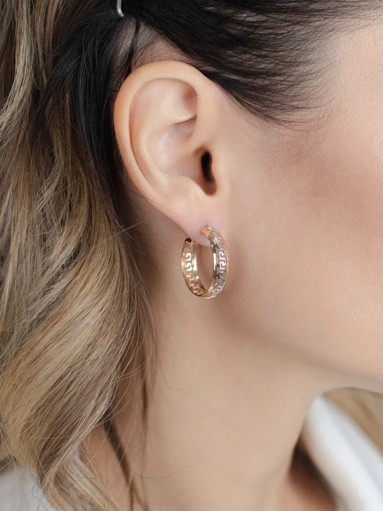 Серьги конго Атолл A20558 золото 2.75гр купить,175000