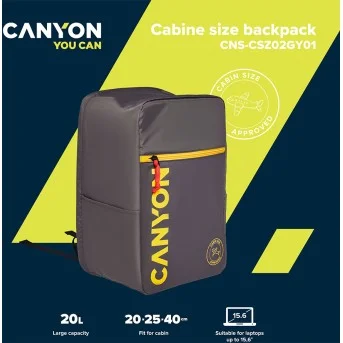 Рюкзак Canyon CSZ-02 CNS-CSZ02GY01 15.6" Grey купить,NaN