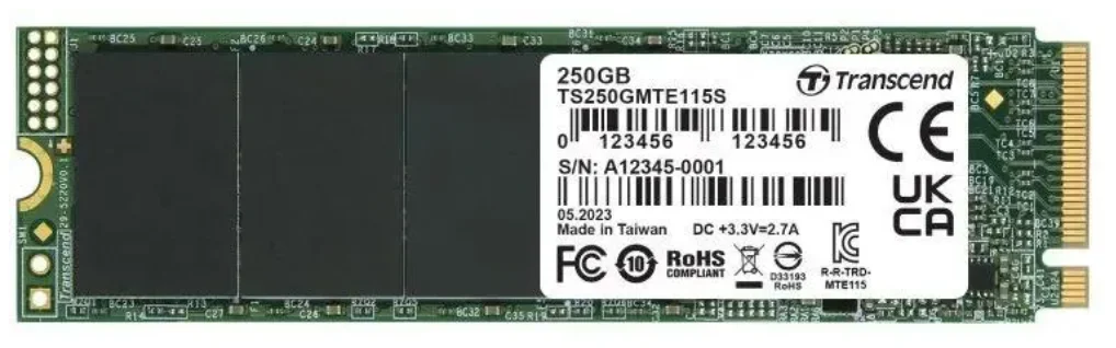 SSD накопитель Transcend TS250GMTE115S 250Gb