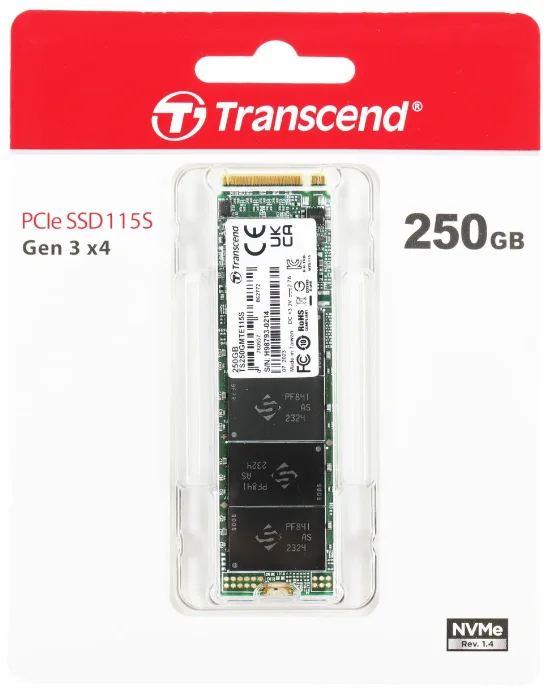 SSD накопитель Transcend TS250GMTE115S 250Gb купить,0