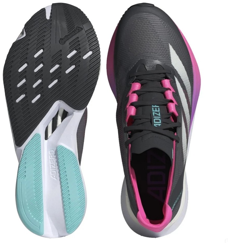Кроссовки Adidas Adizero Boston 12 JI4481 черный-розовый 6 39 1/3 купить,NaN