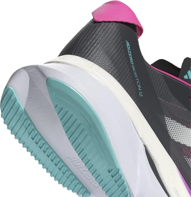 Кроссовки Adidas Adizero Boston 12 JI4481 черный-розовый 6 39 1/3 купить,NaN