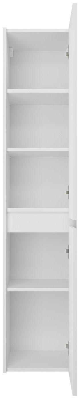 Шкаф-пенал навесной Brevita BALATON-35 BAL-05035-01-2П, 35x34x163 см, белый купить,NaN