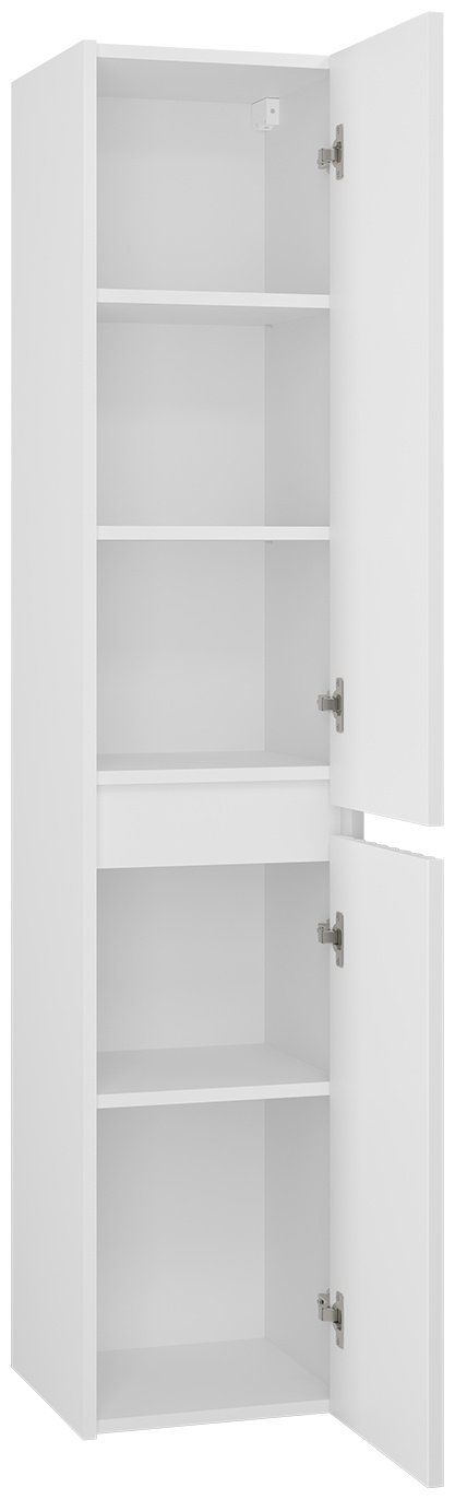 Шкаф-пенал навесной Brevita BALATON-35 BAL-05035-01-2П, 35x34x163 см, белый