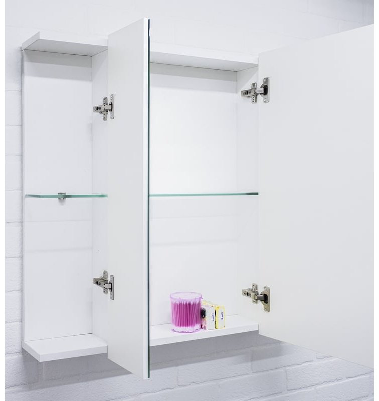 Шкаф зеркальный навесной KABINKA.KZ DM4604HZ, 75.2x14.7x70.1 см, белый купить,NaN
