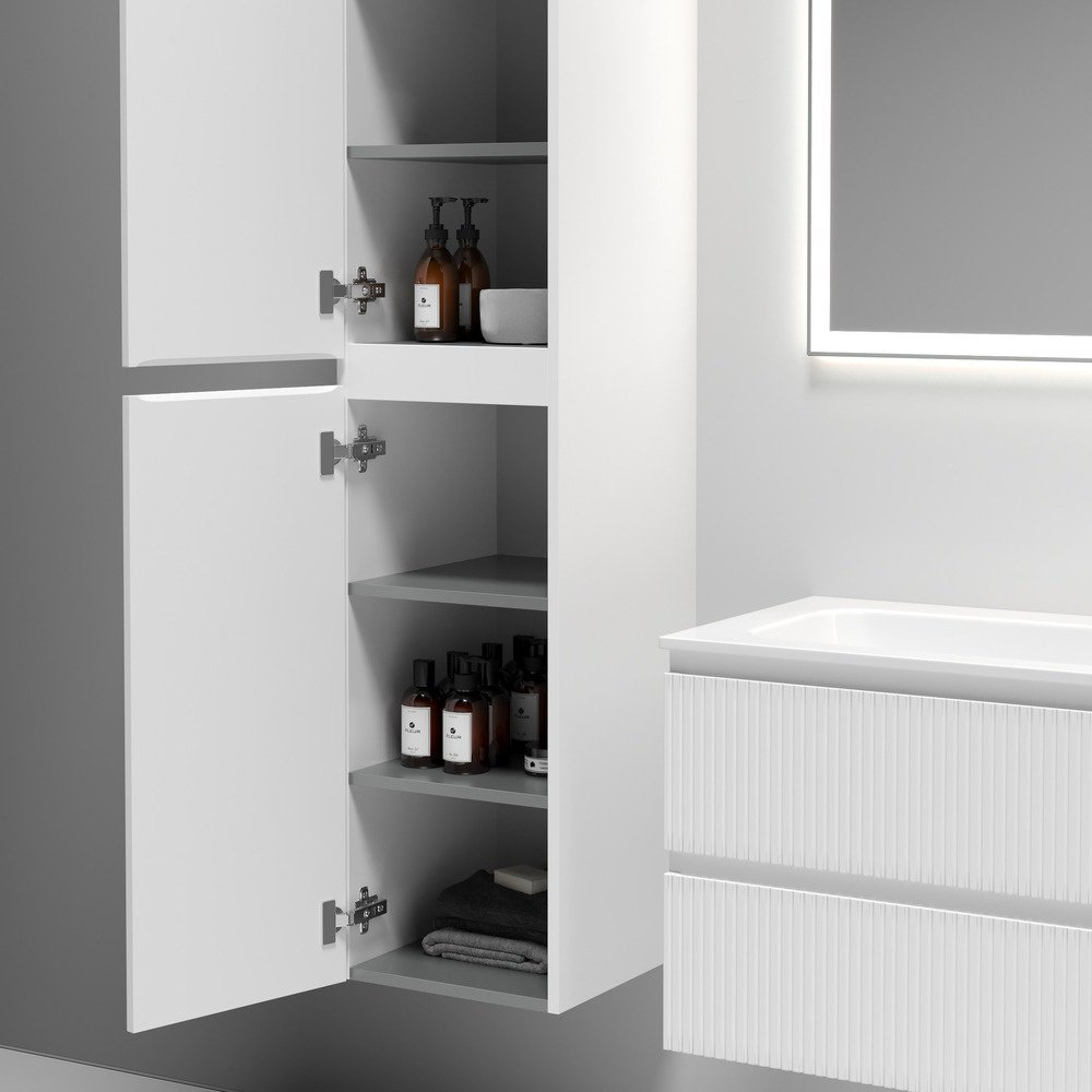 Шкаф-пенал навесной KABINKA.KZ Snob T 35, 35x35x165 см, белый