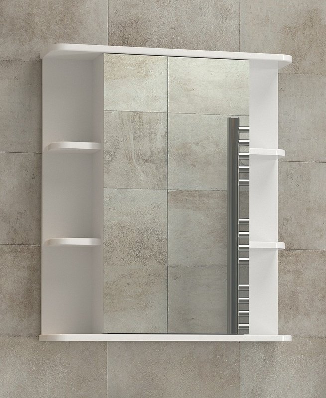 Шкаф зеркальный навесной Kabinka.kz Nova 60x15.6x70см белый купить,NaN