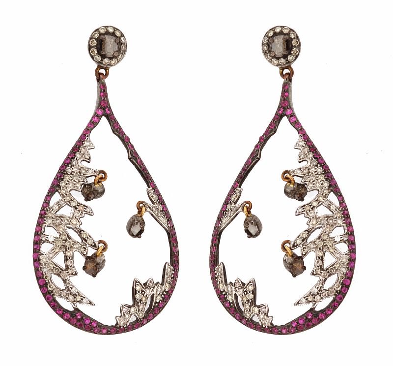 Серьги Ravi 117 12,6гр 1,95ct 1,81ct. купить,NaN