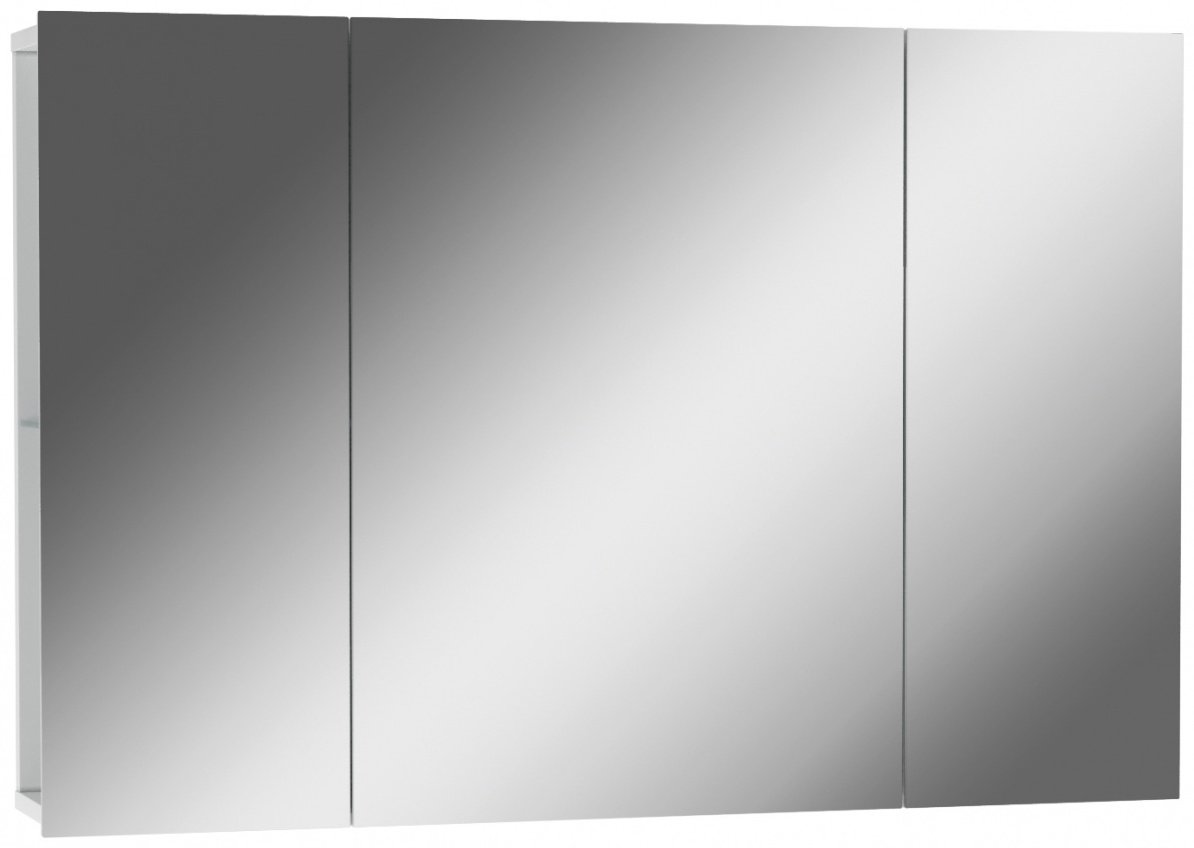 Шкаф зеркальный навесной KABINKA.KZ Мега 105 лев/прав, 105.2x14.6x70.1 см, белый