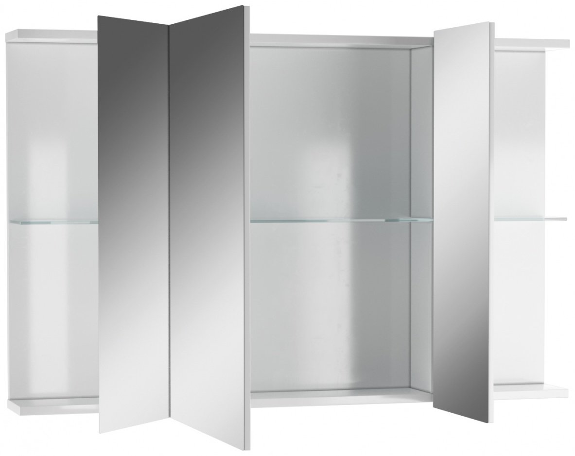 Шкаф зеркальный навесной KABINKA.KZ Мега 105 лев/прав, 105.2x14.6x70.1 см, белый