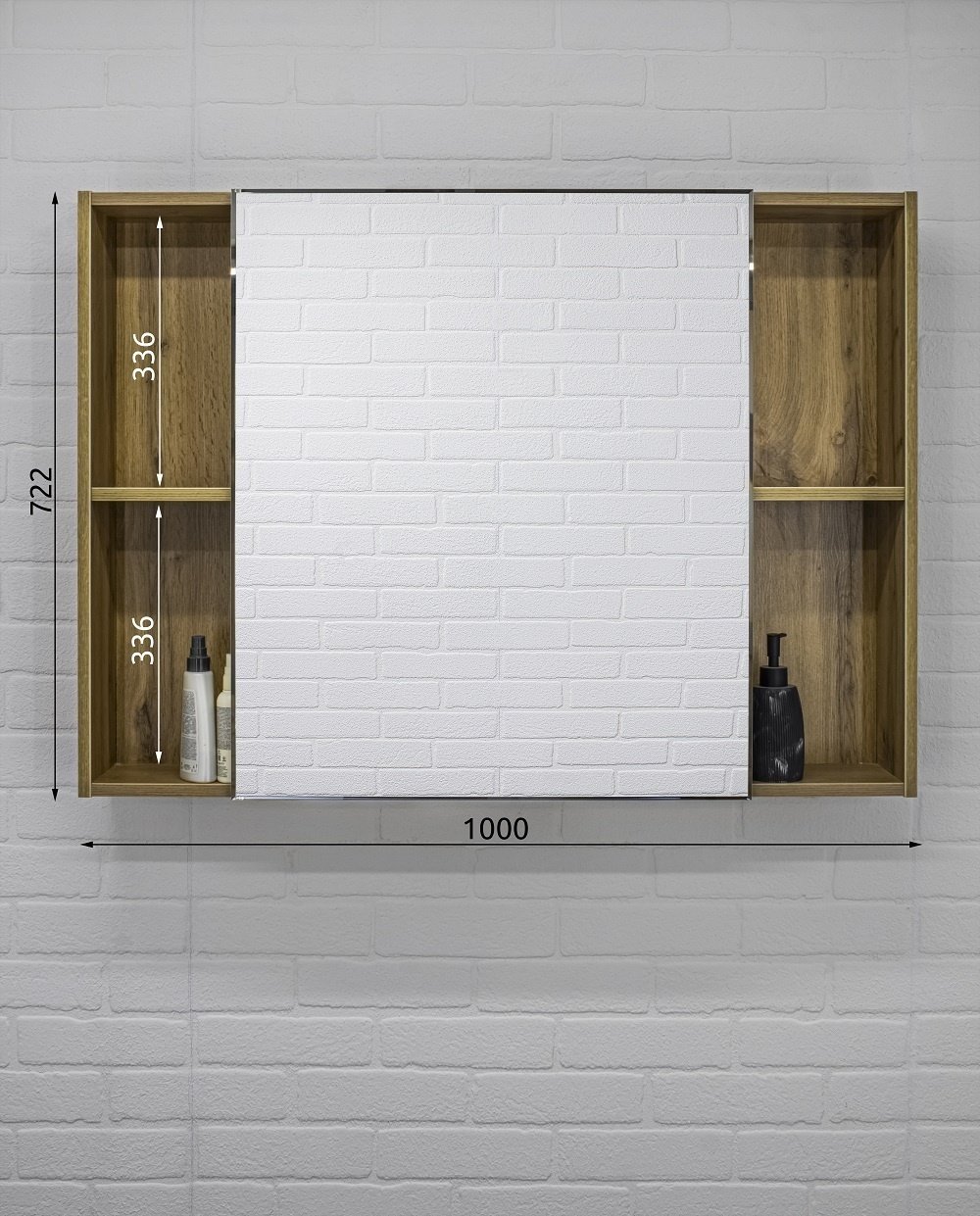 Шкаф зеркальный Домино DCr2206HZ 100x15.7x72.2см купить,NaN
