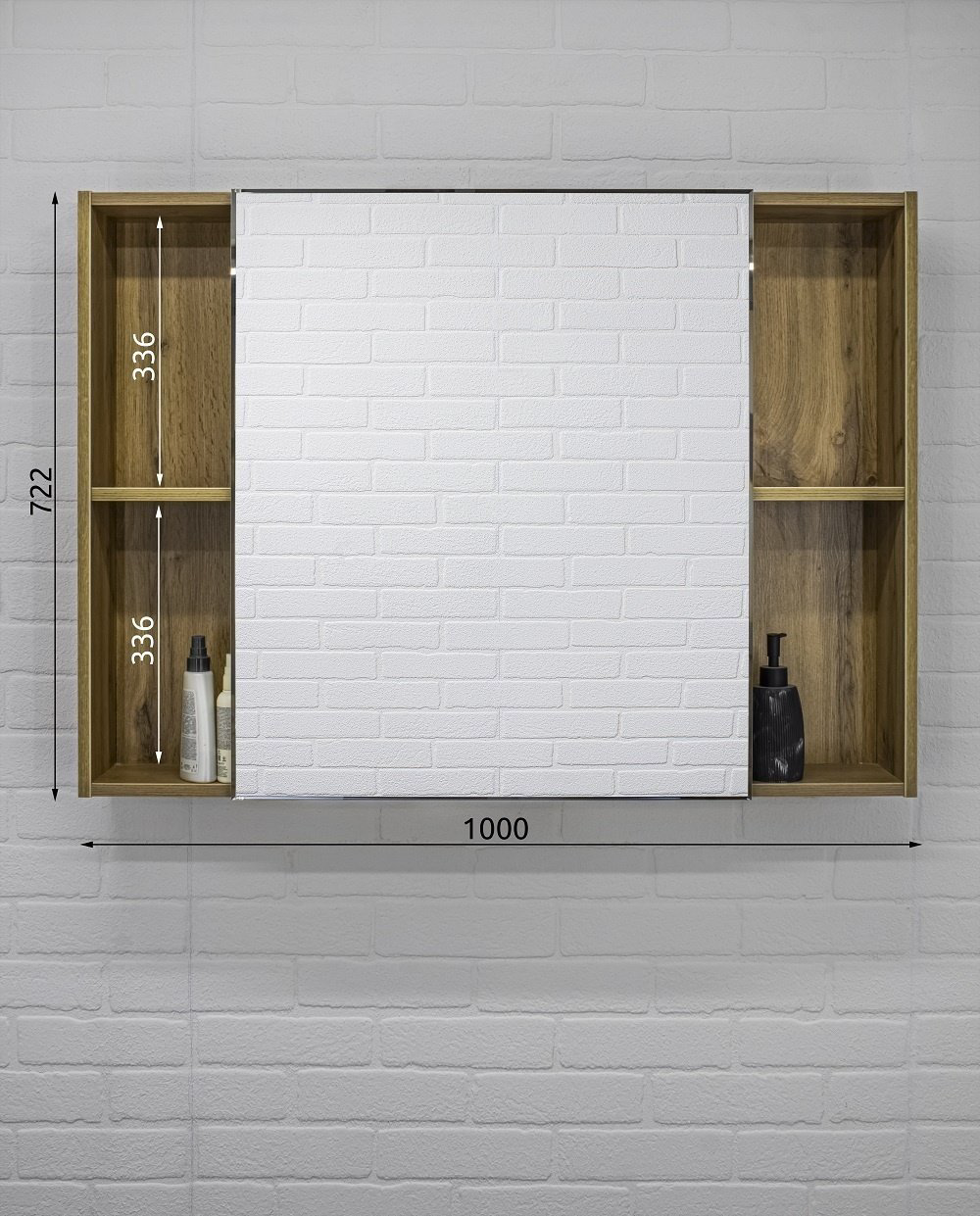Шкаф зеркальный Домино DCr2206HZ 100x15.7x72.2см купить,NaN