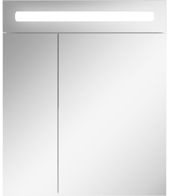 Шкаф зеркальный навесной KABINKA.KZ DV8005HZ, 62.2x14.8x72 см, белый