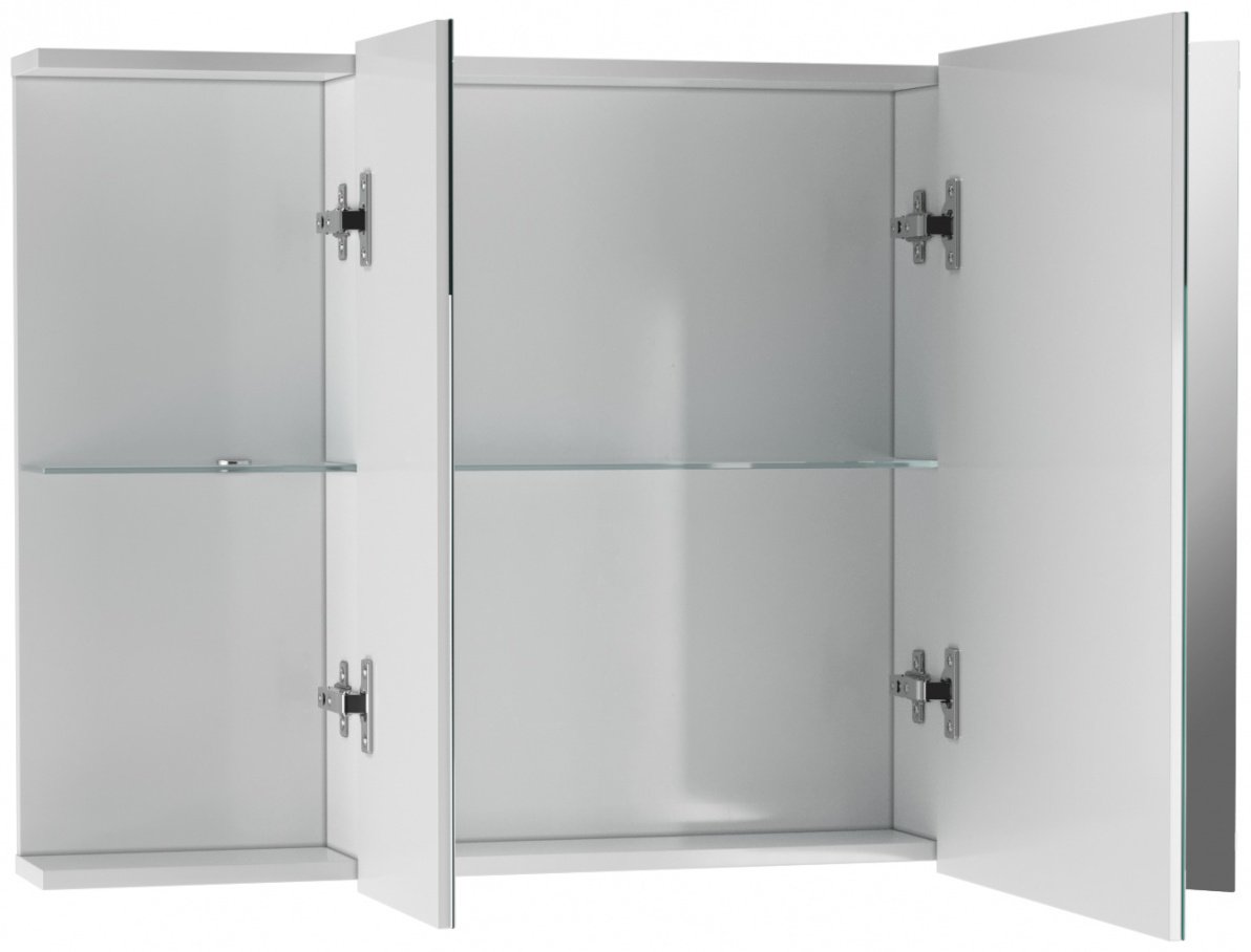 Шкаф зеркальный навесной KABINKA.KZ Мега 105 лев/прав, 105.2x14.6x70.1 см, белый