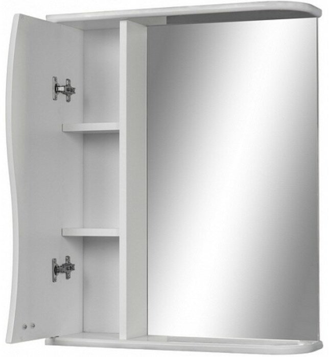 Шкаф зеркальный навесной KABINKA.KZ DA1042HZ, 51.6x15.5x70 см, белый