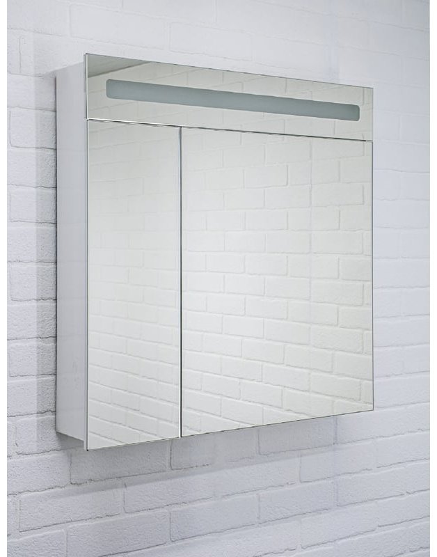 Шкаф зеркальный навесной KABINKA.KZ DV8005HZ, 62.2x14.8x72 см, белый