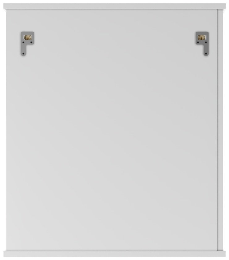 Шкаф зеркальный навесной KABINKA.KZ Волна 60 левый, 61.6x15.5x70 см, белый