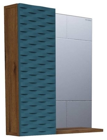 KABINKA.KZ &#34;АЛЬБА-65 см&#34;, 65x17x75 см, коричневый, бирюзовый