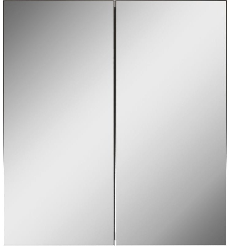 Шкаф зеркальный навесной KABINKA.KZ DM2303HZ, 50x14.1x55.5 см, белый