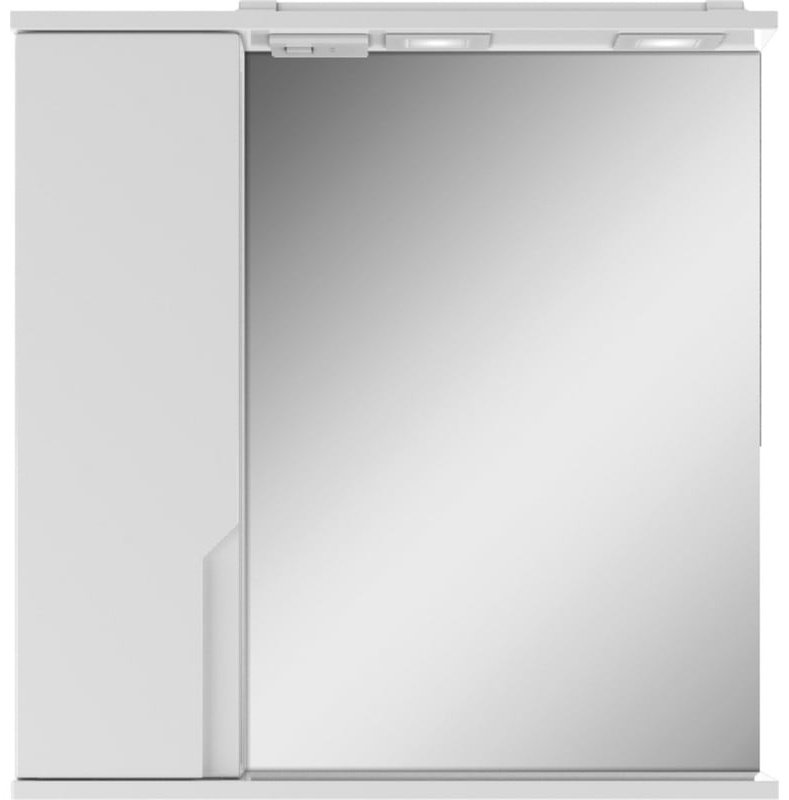 Шкаф зеркальный навесной KABINKA.KZ DO1906HZ, 65.4x15.3x67.4 см, белый