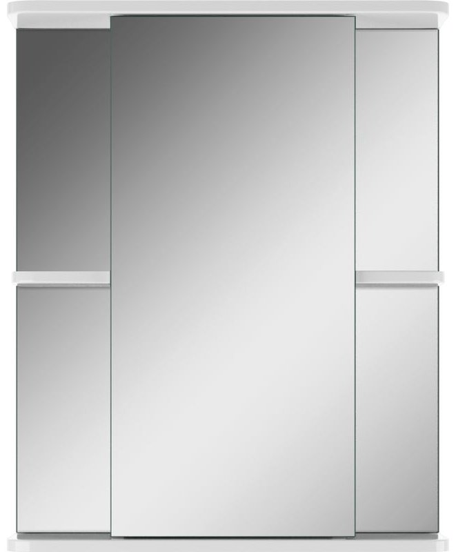 Шкаф зеркальный навесной Kabinka.kz DA1609HZ 56.7x15.7x70см белый купить,NaN