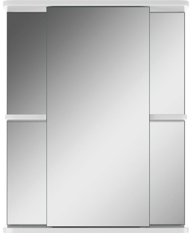 Шкаф зеркальный навесной Kabinka.kz DA1609HZ 56.7x15.7x70см белый купить,NaN