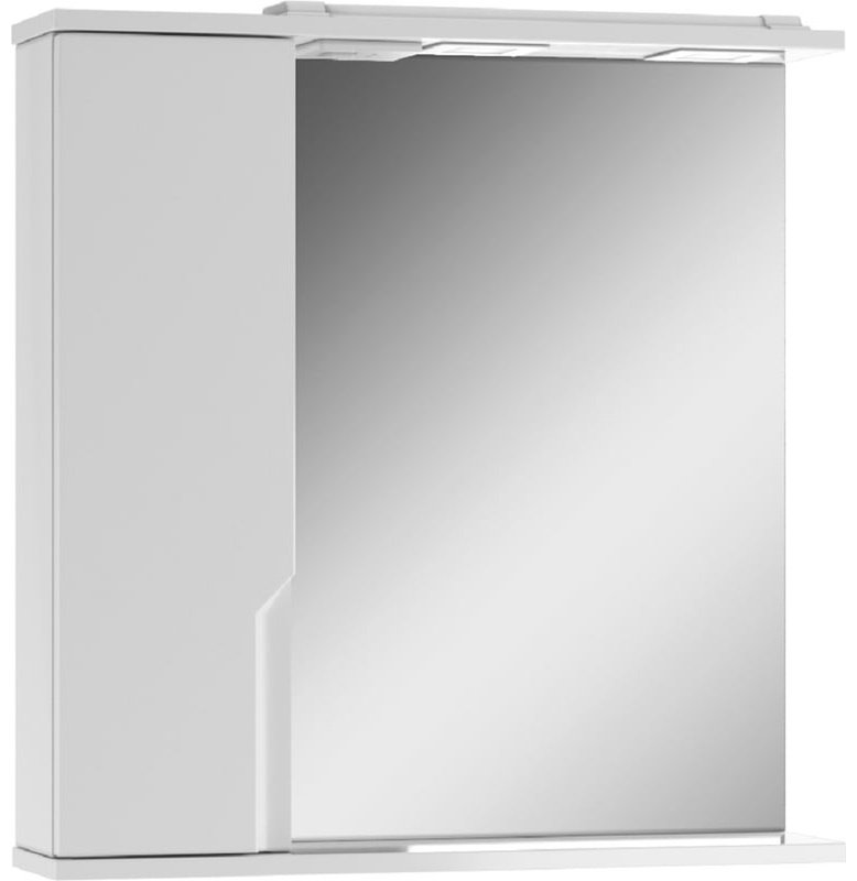 Шкаф зеркальный навесной KABINKA.KZ DO1906HZ, 65.4x15.3x67.4 см, белый
