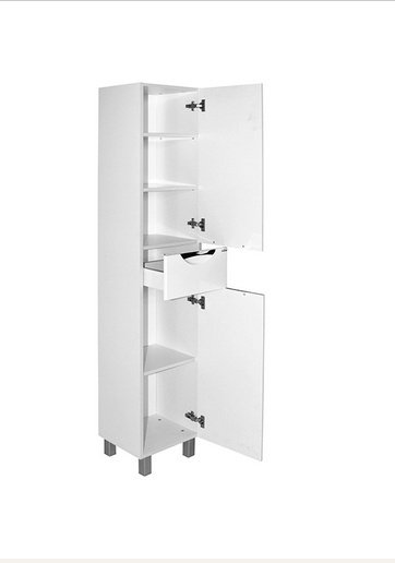 Шкаф-пенал напольный Mixline &#34;КАССИОПЕЯ-35&#34;, 35x32x186 см, белый