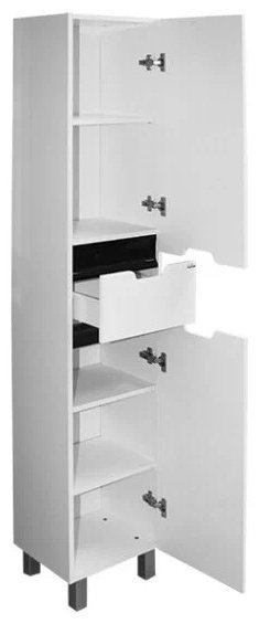 Шкаф-пенал напольный Mixline ПРОМЕТЕЙ-35, 35x32x186 см, белый купить,NaN