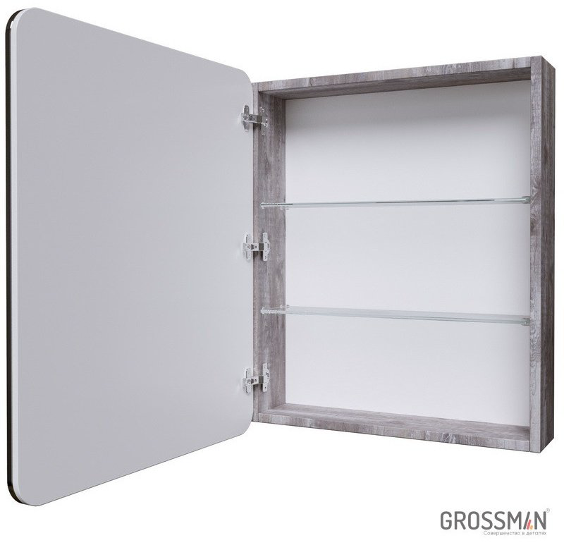 Шкаф навесной Grossman Талис-60, 55x16x75 см, серый купить,NaN