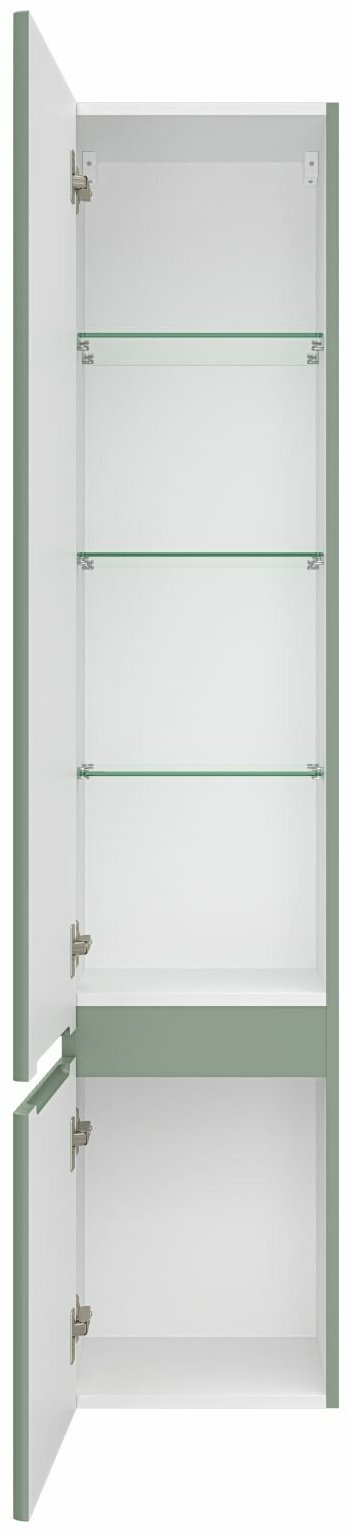 Шкаф-пенал навесной Brevita VIC-05035-080L 35x27.5x165см зеленый купить,NaN