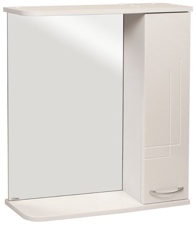 Шкаф зеркальный навесной KABINKA.KZ Аттика ECO, 60x15x70 см, белый купить,NaN