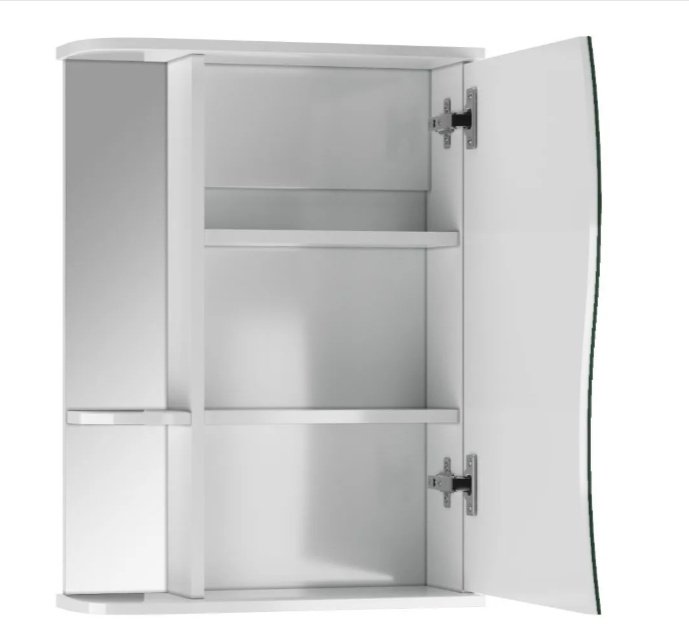 Шкаф зеркальный навесной KABINKA.KZ DA1031HZR, 51.6x15.7x70 см, белый