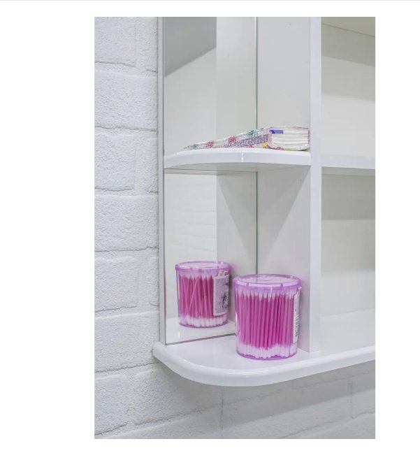 Шкаф зеркальный навесной KABINKA.KZ DA1031HZR, 51.6x15.7x70 см, белый