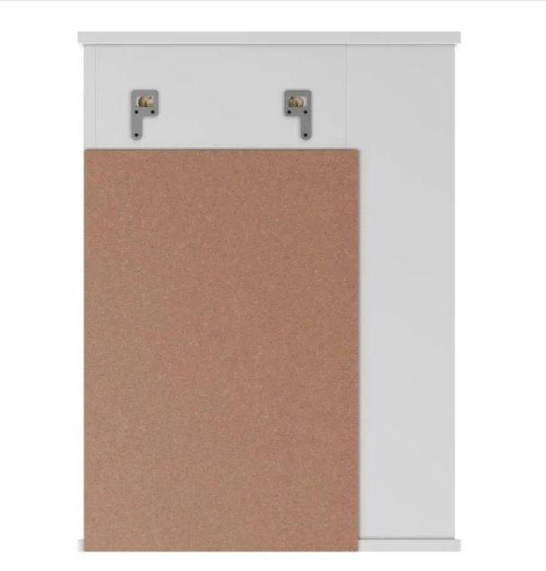 Шкаф зеркальный навесной KABINKA.KZ DA1031HZR, 51.6x15.7x70 см, белый