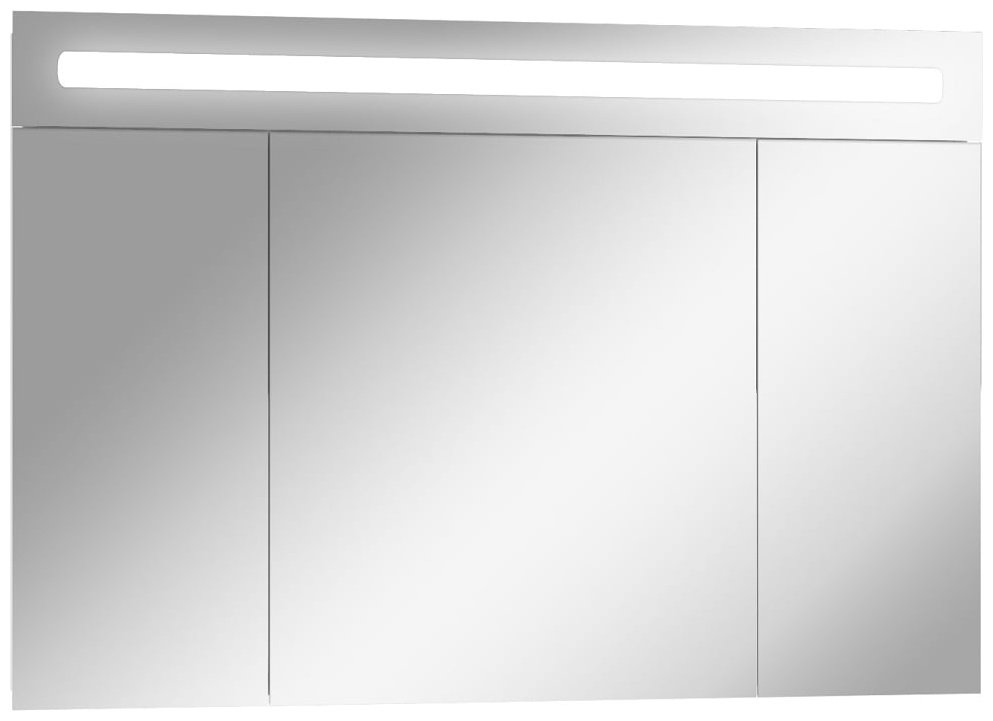 Шкаф зеркальный навесной KABINKA.KZ DV8013HZ, 107.2x14.8x72 см, белый